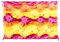 Ciffre Sarong Pareo Wickelrock Dhoti Loop Tuch Strandtuch Handtuch Batik Gelb Orange Pink