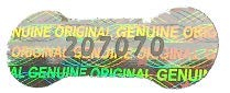Holomarks 1000 St. Hologramm Etiketten, Siegel, Garantie, Aufkleber tamper evident dogbone mit Seriennummern 20x7mm