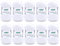 Gründl Wolle Cotton Fun - Wolle zum Häkeln - Strickgarn - Häkelgarn - Pflegeleicht und hautfreundlich - 100 % Baumwolle - 10 Knäuel 50 g / 115 m - Nadelstärke 3 - 4 - Weiß