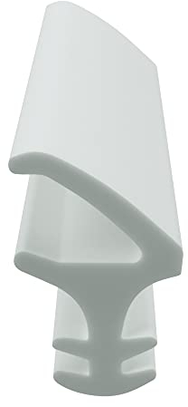 DIWARO® Stahlzargen-Dichtung SZ134 | weiß oder grau | 5 lfm für Haus- und Innentüren. Zum Schallschutz und abdichten der Tür. Bestehend aus TPE (Thermoplastischen Elastomer) (weiß)