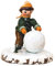 Kleine Figuren & Miniaturen Winterkinder Junge mit Schneekugel - Hubrig Volkskunst