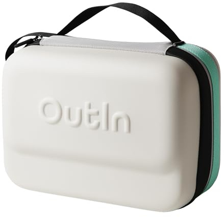 OutIn EVA Hartschalenetui Plus für 2 Geräte, Sand Beige | Wasser- und schmutzabweisende Schutzhülle mit Platz für zwei Geräte, ideal für Reise, Aufbewahrung und Transport