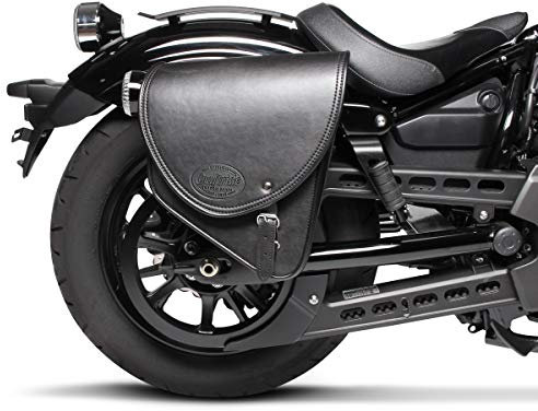 Satteltasche für Honda Shadow VT 600 C Indiana Schwarz rechts