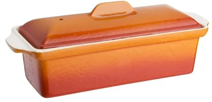 Vogue W455 Orange Pate Terrine 1.3Ltr 110X340X105mm Commercial Pan Dish