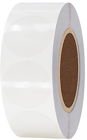 Hybsk Transparent Retail Paket Dichtungen 2.5 cm Zoll rund Kreis Wafer Aufkleber Clear Etiketten 1000 Pro Rolle