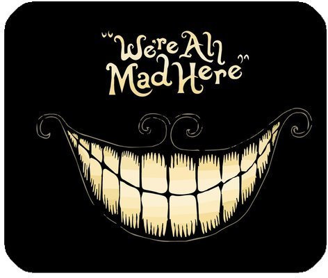 ROBIN YAM Personalized Cheshire Cat Rectangle Non-Slip Rubber Mousepad Gaming Mouse Pad -RYMP15218