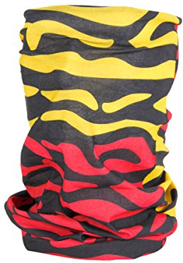 Alsino Multifunktionstuch Schlauchtuch Halstuch Multischal Multiscarf, Variante wählen:MF-147 rot gelb