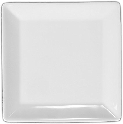 Holst Porzellan YK 1157 Porzellan Quaderteller flach 24 cm YoYo Kanton, weiß, 24 x 24 x 2 cm