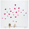 homemay PVC Wand Aufkleber schlicht und elegant Romantische Liebe Full House Boden Windows und Glas Balkon Home Dekorative) backgroundwallpaper44 cm x 44 cm, hellblau, 44 cm x 44 cm