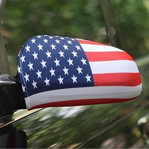 Spiegelflagge/Spiegelfahne USA 1 Paar, Auto/PKW Rückspiegel/Autospiegel Fahne/Flagge/Überzug