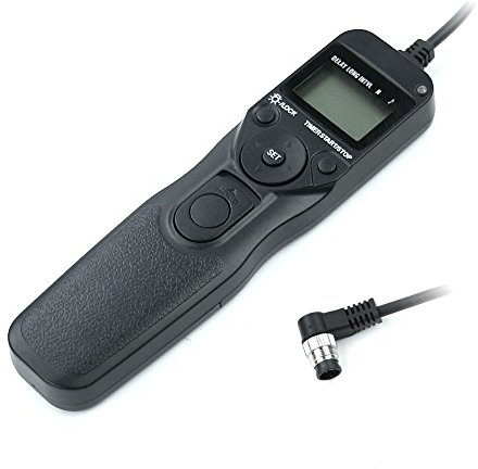 subtel Déverrouillage à Distance pour Nikon D1 D1X D200 D2H D2X D3 D300 D300S D3s D3X D4 D5 D500 D700 D800 D800E D810 D850 F6 Câble déclenchement avec minuterie MC-30 MC-36 MC36a Télécommande
