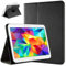 doupi Rotatif Housse pour Samsung Galaxy Tab 4 (10,1 Pouces), Deluxe 360 Degrés Smart Coque de Protection Simili Cuir Coque Cover et Case, Noir