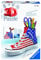 Ravensburger 3D Puzzle 12549 - Sneaker American Style - Praktischer Stiftehalter im Stars and Stripes Design - Schreibtisch-Organizer für Erwachsene und Kinder ab 8 Jahren