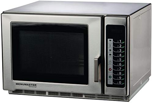 Menumaster CM743 Mikrowelle mit großem Fassungsvermögen, 34 l Fassungsvermögen, 365 mm Höhe, 551 mm Breite, 533 mm Länge, Silber