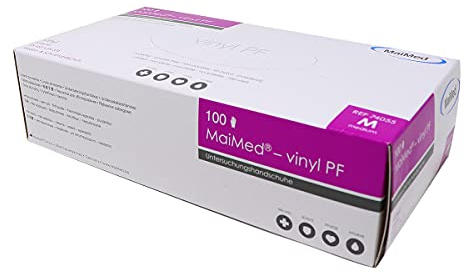 Maimed vinyl handschuhe mittel 74055