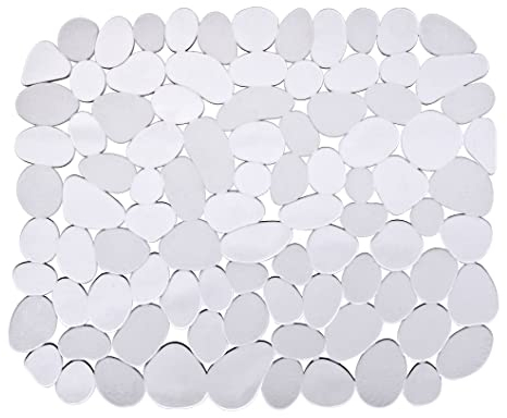 WENKO Spülbeckeneinlage Stone Transparent, schützt das Spülbecken, zuschneidbar, Kunststoff, 31 x 26 cm, transparent