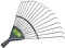 Garden Lawn Leaf Rake Replacement 16 Tooth Metal Head SupaGarden