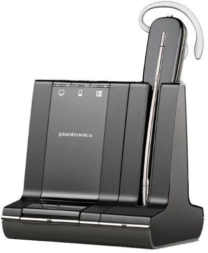 Plantronics 83542-12 - SAVI W740 DECT-HEADSET-SYSTEM - Dank der Drei-Wege-Konnektivität können Sie PC-, Festnetz- und nun auch Mobilfunkgespräche über ein einziges schnurloses Headset verwalten und zwischen ihnen wechseln.UC Standard Version