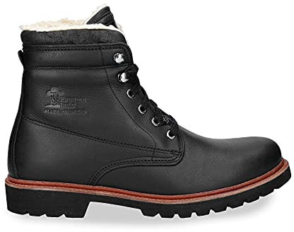Panama Jack Panama 03 Aviator Herren Warm gefüttert Classics Kurzschaft Stiefel & Stiefeletten, Schwarz (Black), 47 EU