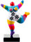Biriney Nana-Skulptur handgefertigte Nana Figur auf Naturstein-Sockel frei nach Niki de Saint Phalle! Candy