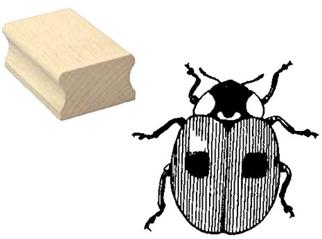 Stempel Holzstempel Motivstempel « MARIENKÄFER » Scrapbooking Embossing Basteln - Insekten Käfer Punkte