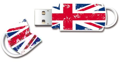Integral Xpression USB-Stick mit Union Jack-Motiv, 64 GB