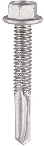 TIMco H32B No.5 Hex Head Self-Drilling Screw 5.5 x 32 - Silver Ruspert (Box of 100)