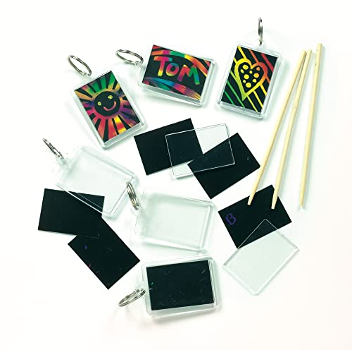 Baker Ross Tubes géants de Colle pailletée et colorée (Lot de 6) -Idéal pour la création de Cartes et Les Loisirs créatifs, Coloris Assortis, 50mm x 40mm, Set de 6 Pièces