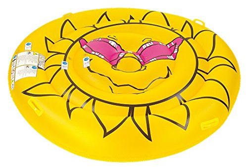 Jilong Sun Island - Isola Gonfiabile con Fune di Sicurezza, per 2 Persone Ø180 cm