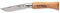 Opinel INOX Messer Erwachsene, Natur, N° 4, Hartholz Braun