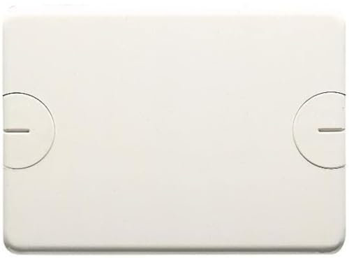 GEWISS - GW24211 Placca Cieca per Scatole Rettangolari da Incasso, 3 Posti, a Vite, Bianco Nuvola