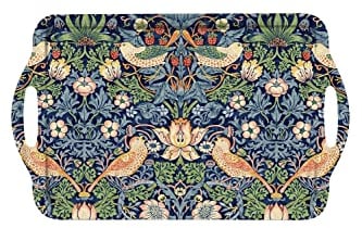 Portmeirion Home & Gifts Pimpernel Strawberry Thief Blue Large Tray, Multi-Colour, 48 x 29 x 2