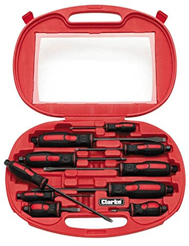 Clarke PRO122 10 Piece Pro Screwdriver Set