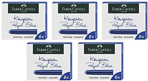 FABER-CASTELL Tintenpatronen Standard, königsblau VE=5