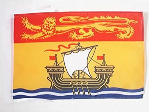 AZ FLAG - Flagge New Brunswick - 45x30 cm Mit Kordel - Nouveau-Brunswick Fahne 30 x 45 cm - Flaggen