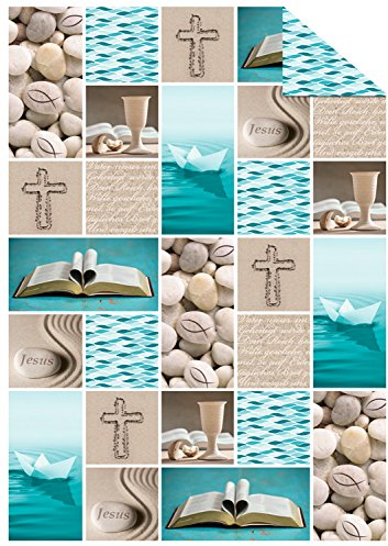 Ursus 13144601 - Fotokarton, Prayer, DIN A4, 300 g/qm, 10 Blatt, beidseitig bedruckt, Vorder- und Rückseite in verschiedenen Motiven, aus Frischzellulose, Motiv 1, ideal für kreatives Basteln