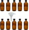 mikken 10 Tropfflaschen 100 ml/Apothekerflaschen in Braunglas INKL. Tropfeinsatz Botellas de Cristal, marrón