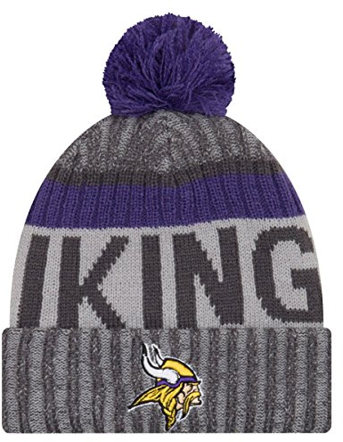 New Era NFL Sideline 2017 Bobble Mütze - Minnesota Vikings