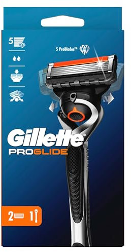Gillette Fusion ProGlide Men's Razor with Flexball Handle Technology and 2 Razor Blade Refills, 2 Count