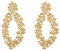 Suplight Damen Ohrstecker 18k Vergoldet Ast Zweig Blätter Design Statement Ohrringe Elegant Mädchen Frauen Ear Studs Ohrschmuck Accessoire für Valentinstag Geburtstag