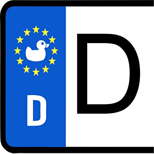 SUPERSTICKI 3X Süße Ente Ca 20mm/2cm Kennzeichen Auto Aufkleber Nummernschild Tuning Spruch Fun Lustig aus Hochleistungsfolie Aufkleber Autoaufkleber Tuningaufkleber Hochleistungsfolie für a
