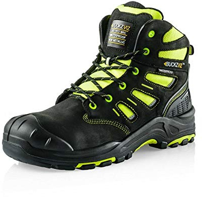 Buckler BVIZ2 Black Yellow hi-vis Composite S3 Safety Boot with Midsole sz 6-13
