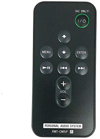 Calvas - Telecomando originale per Sony RMT-CM5iP Personal Audio System RDP-M7iP RDP-M7iPBLK RDP-XA700iP RDPXA700iP Fernbedienung