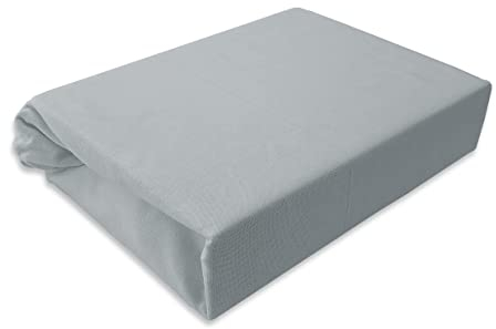 Spannbettlaken Kinderbett Jersey 60x120 70x140 80x160 Top Qualität Hohe Gewicht 180g/m2 (80x160, Grau)