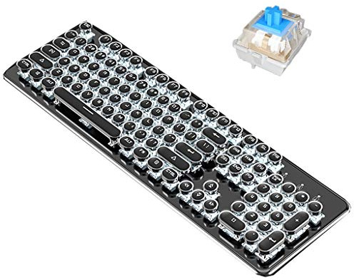 ARCH Clavier Gamer Bureau Portable Clavier Filaire Clavier Gamer Dédié Mécanique Clavier Gamer for Windows PC Gaming Clavier (Color : Black)