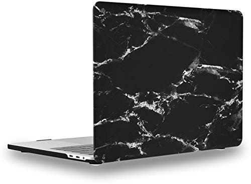 UESWILL Kompatibel mit MacBook Pro 13 Zoll 2020 2019 2018 2017 2016 Modelle A2338 M1 A2289 A2251 A2159 Marmor Muster Harte Hülle für MacBook Pro 33.08 cm Schwarz Weiß