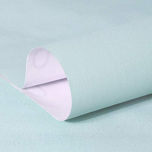 10 m x 60 cm Tapeten einfarbig Uni Pastellfarben hell blau 3000-S Art. 3109 selbstklebend Verschiedene Trendfarben Tapete Folie abwischbar