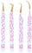M Lot de 4 pinces à épiler professionnelles pour extensions de cils - Pointe en fibre - Acier japonais - Grip diamant - Lot de 4