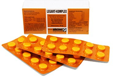 Selectavet LEGAVIT-KOMPLEX | 100 Tabletten | Diät-Ergänzungsfuttermittel für Hunde und Katzen | Zur Unterstützung der Leberfunktion bei chronischer Leberinsuffizienz