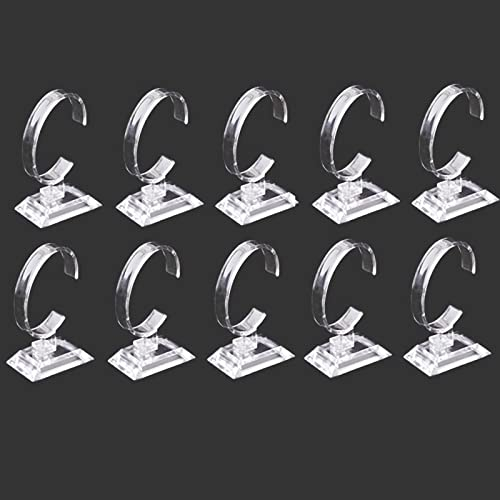 10 Stück Transparent Armbanduhr Halter, Armbanduhr Ausstellungsstand Halter, Uhrenständer Stand Transparent, für Zuhause oder Store Verwendung